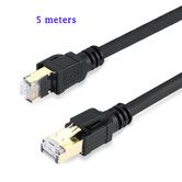 Cat 8 Ethernet Cable, 5 Meters High Speed Heavy Duty 26AWG Cat8 LAN Network Cable 40Gbps, 2000Mhz with Gold Plated RJ45 Connector for Router Gaming Modem