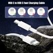 60W USB C to USB C Cable, 1 Meter Type C to Type C Cable, 480Mbps Speed, Fast Charging Cable for iPhone 16 15 Pro Plus Pro Max,for Galaxy S25 S24