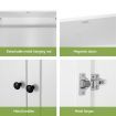 Artiss Wardrobe Clothes Closet Storage Organizer with 2 Doors White