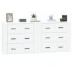 Sideboards 2 pcs White Engineered Wood