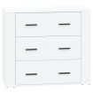 Sideboards 2 pcs White Engineered Wood