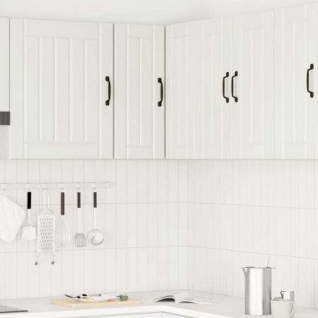 Kitchen Wall Corner Cabinet Kalmar White Engineered Wood