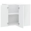 Kitchen Wall Corner Cabinet Kalmar White Engineered Wood