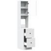 Kitchen Cabinet White 35x50x180 cm Engineered Wood