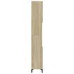 Bathroom Cabinet Sonoma Oak 30x30x190 cm Engineered Wood