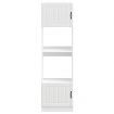 Oven Cabinets 2 pcs Lucca White Engineered Wood
