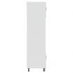 Oven Cabinets 2 pcs Lucca White Engineered Wood
