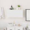 Bathroom Wall Cabinet White 80x25x40 cm Engineered Wood