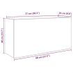 Bathroom Wall Cabinet White 80x25x40 cm Engineered Wood