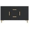 Sideboard Black 100x36x60 cm Engineered Wood