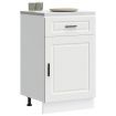 Kitchen Base Cabinet Porto White Engineered Wood