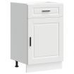 Kitchen Base Cabinet Porto White Engineered Wood