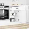 Kitchen Base Cabinet Porto White Engineered Wood