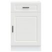 Kitchen Base Cabinet Porto White Engineered Wood