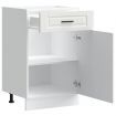 Kitchen Base Cabinet Porto White Engineered Wood