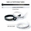 Ring Sizer Measuring Tool Kit,27 PCS Stainless Steel Measuring Ring Tool,Ring Size 0-13 with Half Size,2 PCS Reusable Finger Size Tape with Magnified Glass