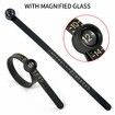 Ring Sizer Measuring Tool Kit,27 PCS Stainless Steel Measuring Ring Tool,Ring Size 0-13 with Half Size,2 PCS Reusable Finger Size Tape with Magnified Glass