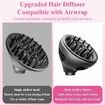 Wave Curl Diffuser for Dyson Airwrap, Dome and Diffuse Modes for Curl Wave Hair, Hair Diffuser Attachment Compatible with Airwrap Styler HS01/05