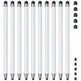 10Pcs Stylus Pen,Stylus Pen for iPad/iPhone/Android Smartphone and Tablets,Compatible with All Capacitive Touch Screen (White)