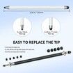 10Pcs Stylus Pen,Stylus Pen for iPad/iPhone/Android Smartphone and Tablets,Compatible with All Capacitive Touch Screen (White)
