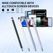 10Pcs Stylus Pen,Stylus Pen for iPad/iPhone/Android Smartphone and Tablets,Compatible with All Capacitive Touch Screen (White)