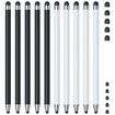 10Pcs Stylus Pen,Stylus Pen for iPad/iPhone/Android Smartphone and Tablets,Compatible with All Capacitive Touch Screen (Black/White)