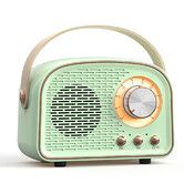 Retro Bluetooth Speakers, Wireless Vintage Speaker, Outdoors Wireless Portable Bluetooth Speaker Supports TF Card AUX for Home (Cyan)