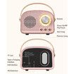 Retro Bluetooth Speakers, Wireless Vintage Speaker, Outdoors Wireless Portable Bluetooth Speaker Supports TF Card AUX for Home (Cyan)