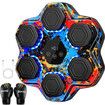 Music Boxing Machine,Smart Bluetooth Boxing Machine with Gloves,Wall Mounted Music Punching Trainer,LED Electronic Boxing Workout Target