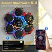 Music Boxing Machine,Smart Bluetooth Boxing Machine with Gloves,Wall Mounted Music Punching Trainer,LED Electronic Boxing Workout Target