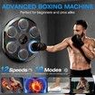 Music Boxing Machine,Bluetooth Punching Machine With Gloves,Boxing Training Equipment Wall Mounted,12 Modes & 12 Speeds,Electronic Boxing Pad Target