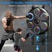 Music Boxing Machine,Bluetooth Punching Machine With Gloves,Boxing Training Equipment Wall Mounted,12 Modes & 12 Speeds,Electronic Boxing Pad Target