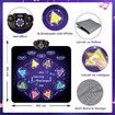 Dance Music Mat Rechargeable with 8 LED Lights and Bluetooth,Children's Toy Girls 3-12 Years