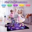 Dance Music Mat Rechargeable with 8 LED Lights and Bluetooth,Children's Toy Girls 3-12 Years