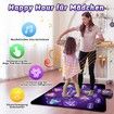 Dance Music Mat Rechargeable with 8 LED Lights and Bluetooth,Children's Toy Girls 3-12 Years
