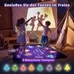 Dance Music Mat Rechargeable with 8 LED Lights and Bluetooth,Children's Toy Girls 3-12 Years