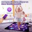 Dance Music Mat Rechargeable with 8 LED Lights and Bluetooth,Children's Toy Girls 3-12 Years