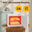 UV Hot Towel Warmer 23L Electric Heater Dryer Cabinet Stainless Steel Steriliser Rack Disinfection Facials Spa Barber Beauty Salon Nail Club Shop Home