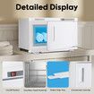 UV Hot Towel Warmer 16L Electric Heater Dryer Cabinet Stainless Steel Steriliser Heated Rack Disinfection Facial Spa Barber Beauty Nail Shop Club Home