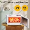 UV Hot Towel Warmer 16L Electric Heater Dryer Cabinet Stainless Steel Steriliser Heated Rack Disinfection Facial Spa Barber Beauty Nail Shop Club Home