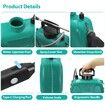 5L Battery Powered Garden Sprayer,Electric Sprayer with USB Rechargeable Handle,3 Mist Nozzles,Retractable Wand,Water Pump Sprayers GREEN