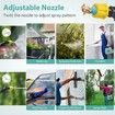 5L Battery Powered Garden Sprayer,Electric Sprayer with USB Rechargeable Handle,3 Mist Nozzles,Retractable Wand,Water Pump Sprayers