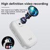 16GB MP3 Player with Bluetooth 5.4,Built in HD Speaker,Portable HiFi Music Player with Camera,Voice Recorder,FM Radio,Take Photo for Kids,White