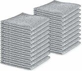 20pcs Set Non-Scratch Steel Wool Dishcloth Multi-Use Kitchen Scrubbers,Durable Cleaning Pads for Wet & Dry Use