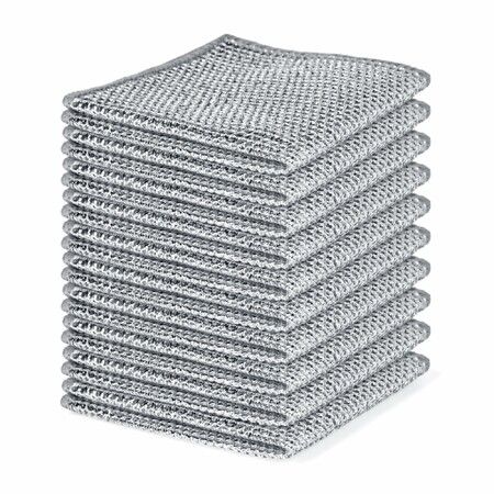 10PCS Set Non-Scratch Steel Wool Dishcloth Multi Purpose Wire Dishwashing Rags Kitchen Towels and Dishcloths Sets Durable Cleaning Pads