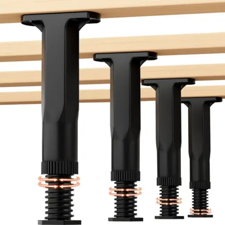 4PC Bed Frame Support Legs,Niture Adjustable Feet,Bed Adjustable Feet Feet Cabinet Feetniture for Bed Kitchen Table Chair Sofa 13-22CM