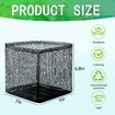 4 Pcs Aquatic Planting Bags, Reusable Mesh Water Garden Pond Plant Pot, Breathable Square Lily Pots for Bog and Terrestrial Plants