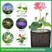 4 Pcs Aquatic Planting Bags, Reusable Mesh Water Garden Pond Plant Pot, Breathable Square Lily Pots for Bog and Terrestrial Plants