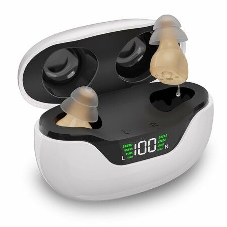 Hearing Aids for Seniors,OTC Hearing Aids with Feedback Cancellation,16-Channel True No Whistling Digital Hearing Aids with Noise Reduction