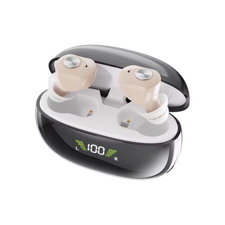 Hearing Aids for Seniors Severe Hearing Loss,16-Channel Digital Hearing Aid with Intelligent Noise Reduction,Invisible Hearing Amplifier With Charging Case